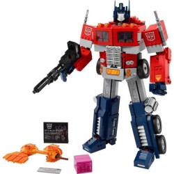 LEGO ICONS™ 10302 Optimus Prime, Figurine Autobot Robot de Transformers, Maquette Camion, Adulte