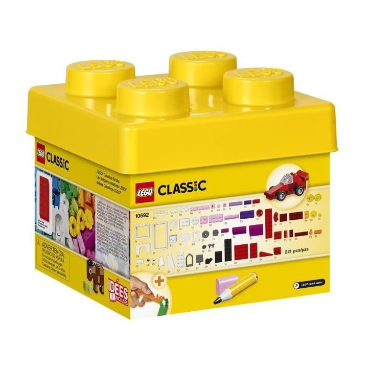 LEGO Classic 10692 Les Briques Créatives Boîte De Rangement Et Jouet