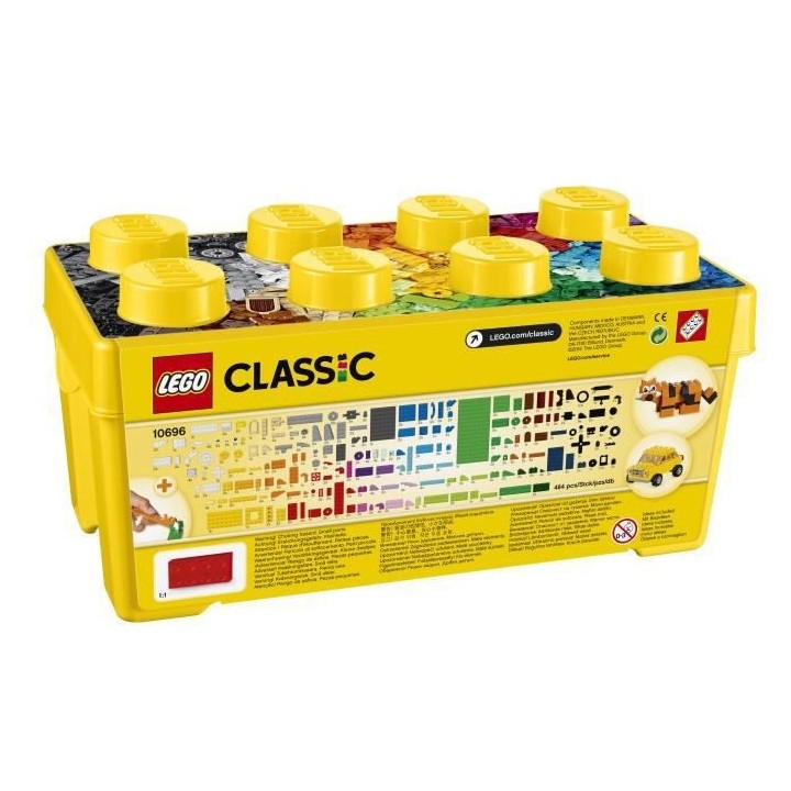LEGO Classic 10696 La boîte de briques créatives, Rangement facile d