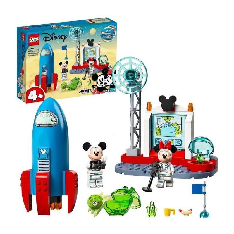 LEGO 4+ 10774 Disney La fusée spatiale de Mickey et Minnie Mouse Figurine Alien