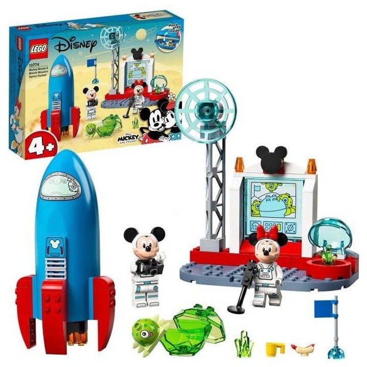 LEGO 4+ 10774 Disney La fusée spatiale de Mickey et Minnie Mouse Figu