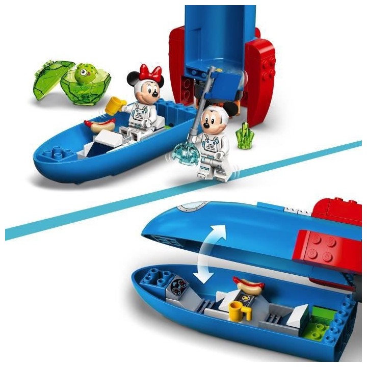 LEGO 4+ 10774 Disney La fusée spatiale de Mickey et Minnie Mouse Figu