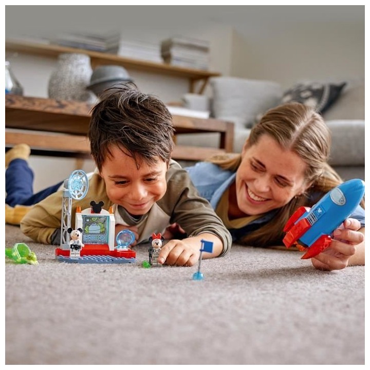 LEGO 4+ 10774 Disney La fusée spatiale de Mickey et Minnie Mouse Figu