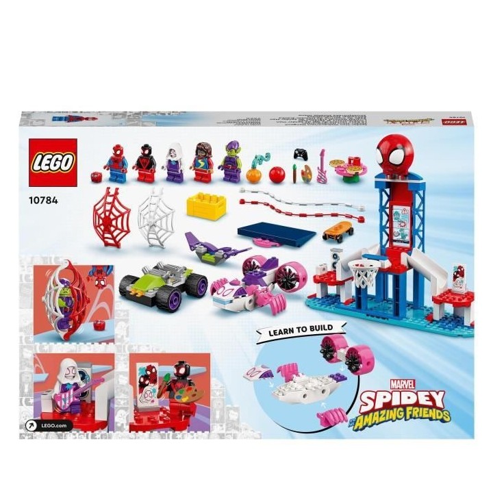 LEGO 10784 Marvel Spidey et Ses Amis Extraordinaires La Base Secrete d