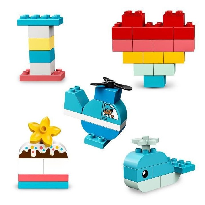 LEGO 10909 DUPLO Classic La Boîte Coeur Premier Set, Jouet Educatif,