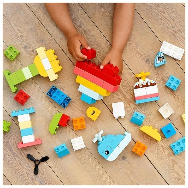 LEGO 10909 DUPLO Classic La Boîte Coeur Premier Set, Jouet Educatif,