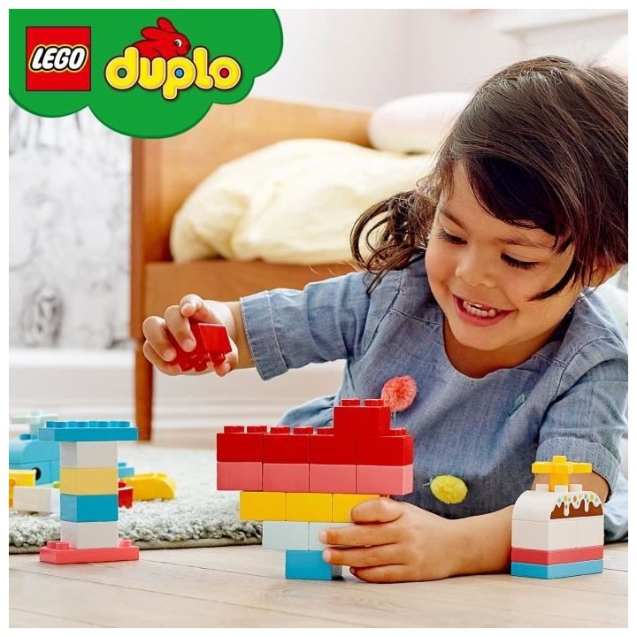LEGO 10909 DUPLO Classic La Boîte Coeur Premier Set, Jouet Educatif,