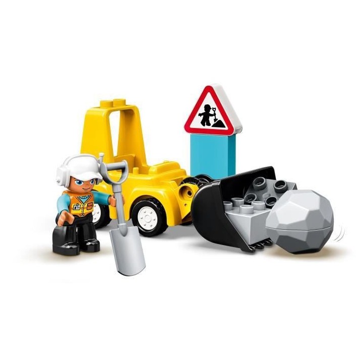 LEGO 10930 DUPLO Le Bulldozer, Engins De Chantier Jouet Pour Enfant de