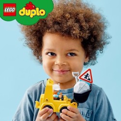 LEGO 10930 DUPLO Le Bulldozer, Engins De Chantier Jouet Pour Enfant de 2 Ans Et Plus, Jeu Motricité Fine Pour Garçons Et Fille