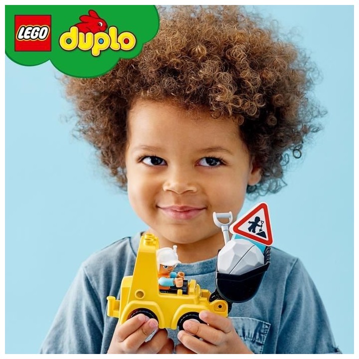LEGO 10930 DUPLO Le Bulldozer, Engins De Chantier Jouet Pour Enfant de