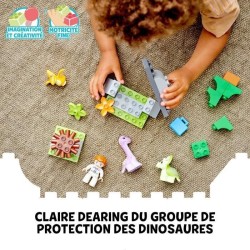 LEGO 10938 DUPLO La Nurserie des Dinosaures Jouet avec Figurines des 2 ans, Tricératops, Ptéranodon et Brachiosaure, Idée Cad