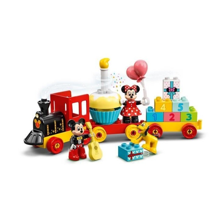 LEGO 10941 DUPLO Disney Le Train d'Anniversaire de Mickey et Minnie Jo