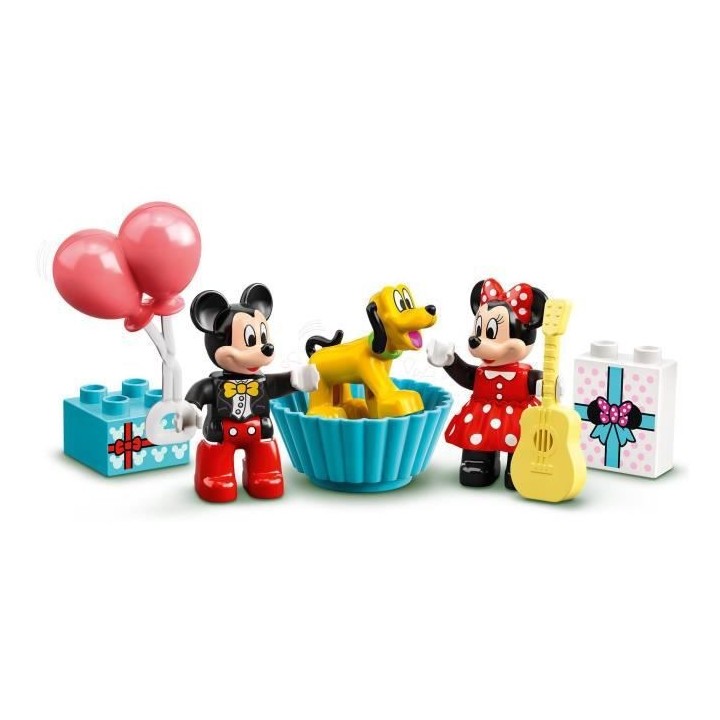LEGO 10941 DUPLO Disney Le Train d'Anniversaire de Mickey et Minnie Jo