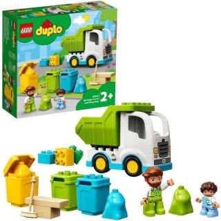 LEGO 10945 DUPLO Le camion poubelle et le tri sélectif jeu de constru