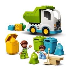 LEGO 10945 DUPLO Le camion poubelle et le tri sélectif jeu de construction éducatif pour enfant 2 ans et plus