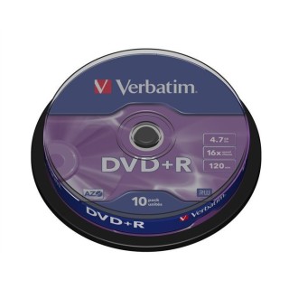 VERBATIM Support de stockage DVD+R - 4,7Go - x16