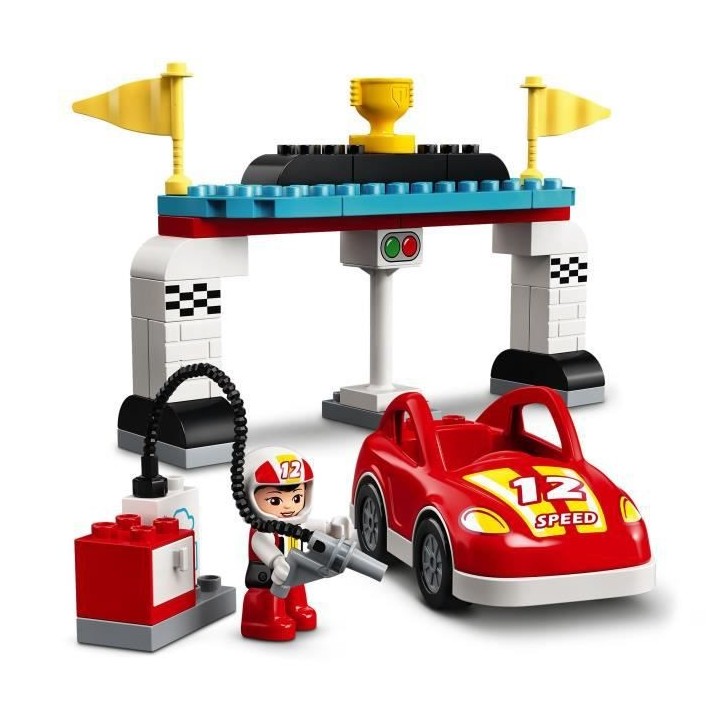 LEGO 10947 DUPLO Les voitures de course Jouet Enfant 2+ ans, Petites V