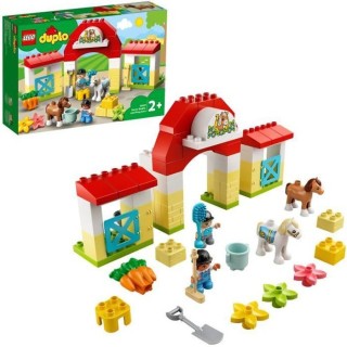 LEGO 10951 DUPLO Town L'écurie et Soins de Poneys Jouet avec Figurine