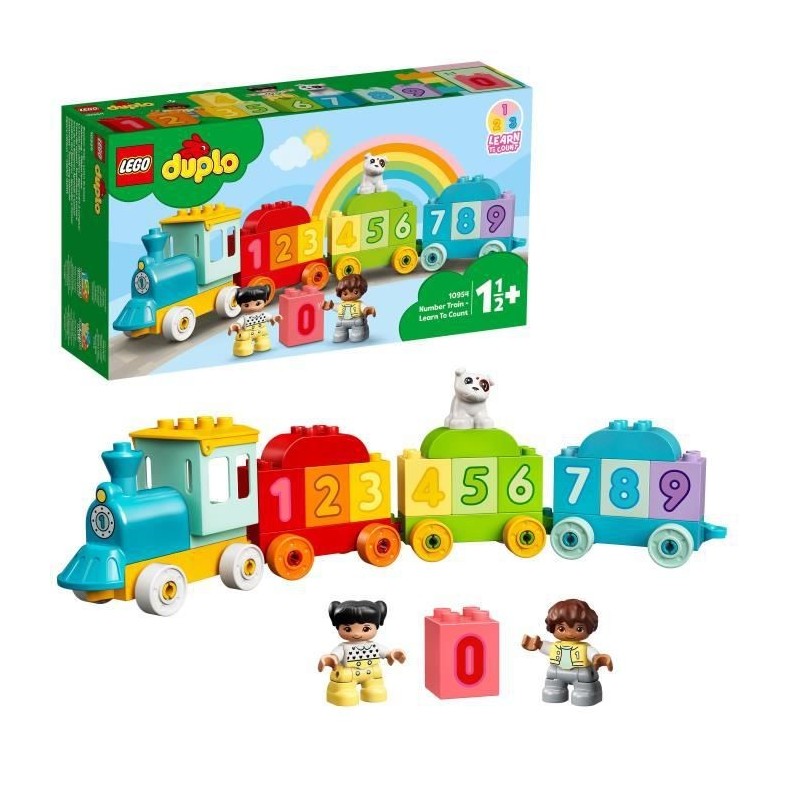 LEGO 10954 DUPLO Le train des chiffres - Apprendre a compter Jeux éducatif 1.5 an, Cadeau Jouet Bébé OU Set d'apprentissage