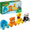 LEGO 10955 DUPLO My First Le Train des Animaux, Jouet Premier Âge, Jeu Éducatif pour Enfants et Bébés agés de 1 an et plus