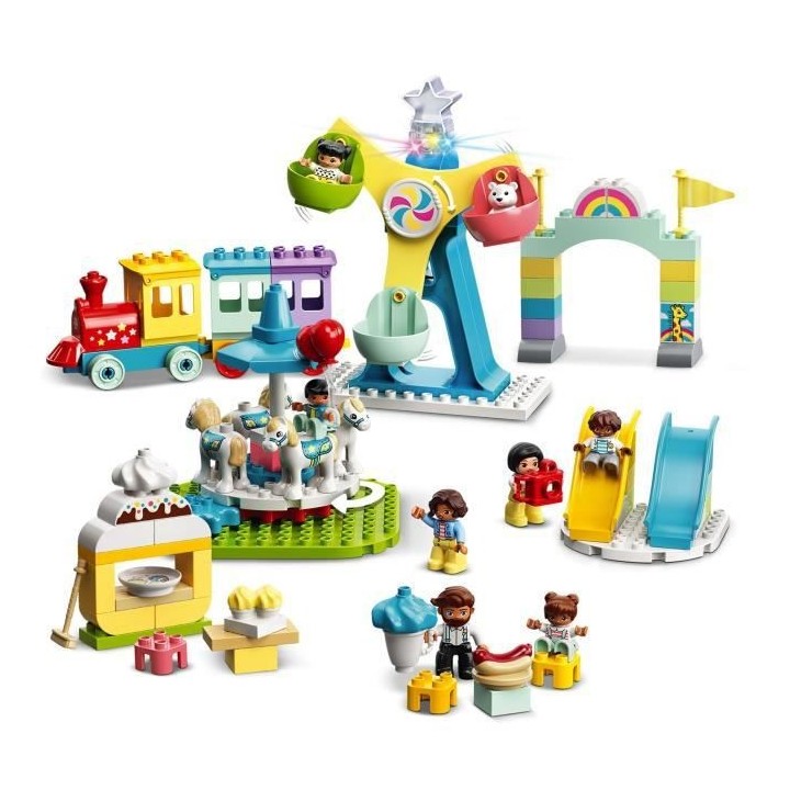 LEGO 10956 DUPLO Town Le parc d'attractions Jouet Enfant 2+ ans avec T