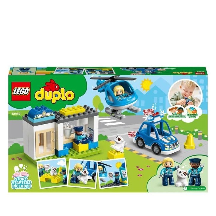 LEGO 10959 DUPLO Le Commissariat Et L'Hélicoptere De La Police, Voitu