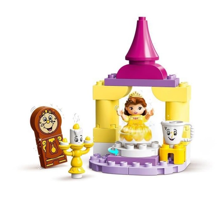 LEGO 10960 DUPLO Disney La Salle de Bal de Belle, Set Château Princes