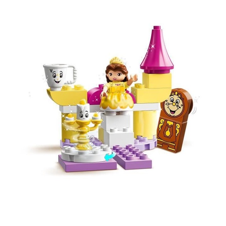 LEGO 10960 DUPLO Disney La Salle de Bal de Belle, Set Château Princes