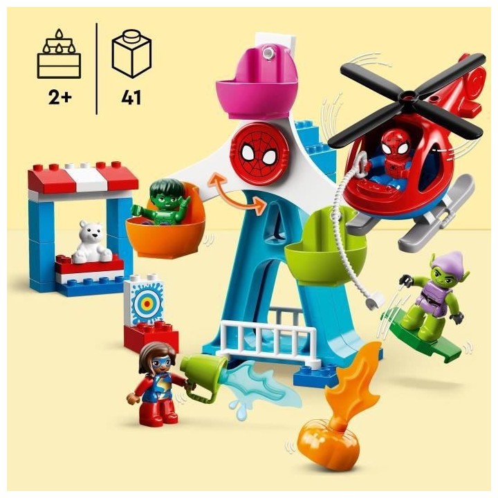 LEGO 10963 DUPLO Marvel Spider-Man et ses Amis : Aventures a la Fete F