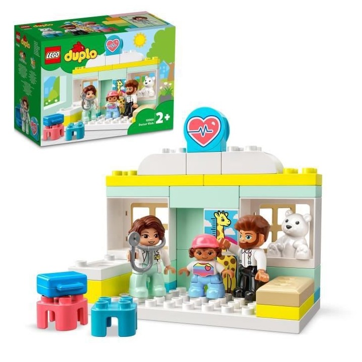 LEGO 10968 DUPLO La Visite Médicale, Jeu de Construction Grandes Briq