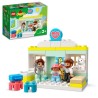 LEGO 10968 DUPLO La Visite Médicale, Jeu de Construction Grandes Briques, Jouet Éducatif d'Apprentissage Pour Bébés Des 2 An