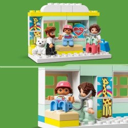 LEGO 10968 DUPLO La Visite Médicale, Jeu de Construction Grandes Briques, Jouet Éducatif d'Apprentissage Pour Bébés Des 2 An