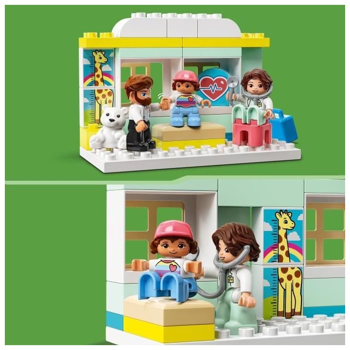 LEGO 10968 DUPLO La Visite Médicale, Jeu de Construction Grandes Briq