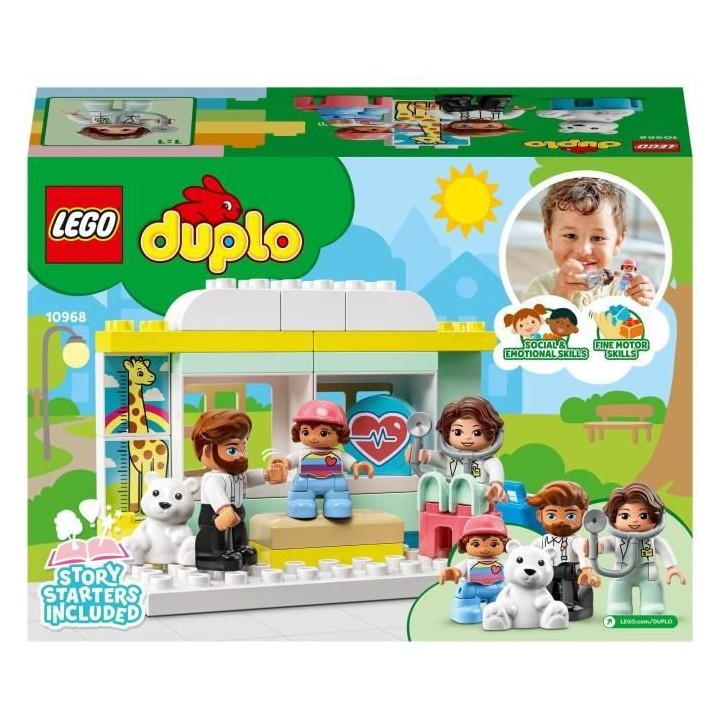 LEGO 10968 DUPLO La Visite Médicale, Jeu de Construction Grandes Briq