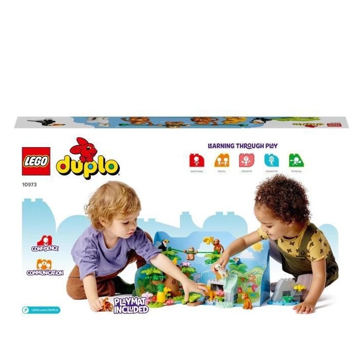 LEGO 10973 DUPLO Animaux Sauvages d'Amérique du Sud, des 2 Ans, Figur