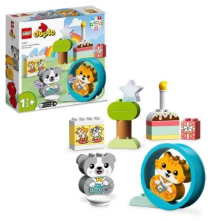 LEGO 10977 DUPLO Mes Premiers Chiot et Chaton avec Effets Sonores, Jou