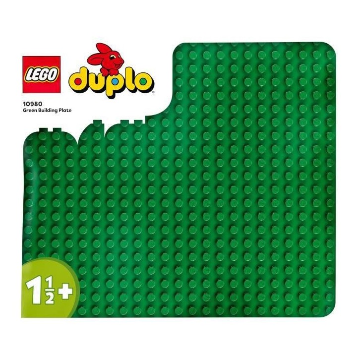 LEGO 10980 DUPLO La Plaque De Construction Verte, Socle de Base Pour A