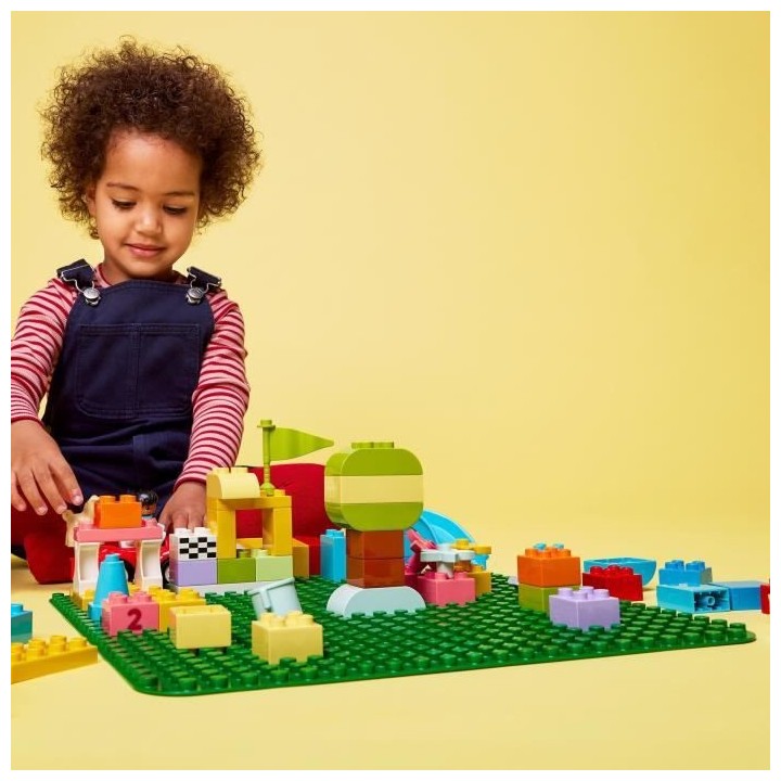 LEGO 10980 DUPLO La Plaque De Construction Verte, Socle de Base Pour A