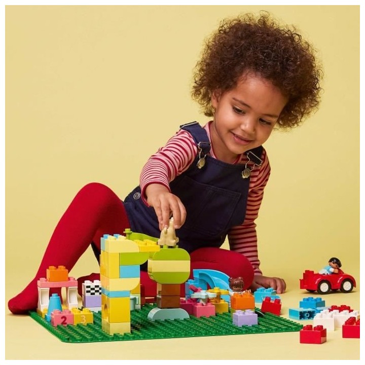 LEGO 10980 DUPLO La Plaque De Construction Verte, Socle de Base Pour A