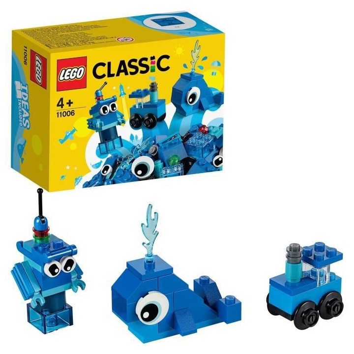 LEGO 11006 Classic Briques Créatives Bleues, Jeu Éducatif pour Enfan