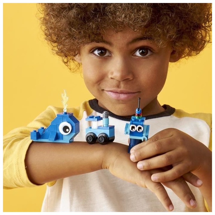 LEGO 11006 Classic Briques Créatives Bleues, Jeu Éducatif pour Enfan