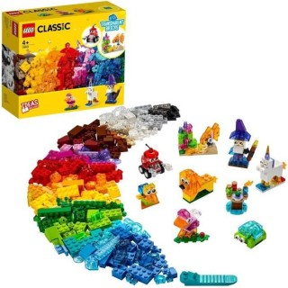 LEGO 4+ Classic 11013 Briques transparentes créatives, Jeu de constru