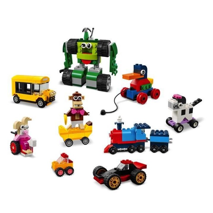 LEGO 4+ Classic 11014 Briques et Roues Premier Jeu de Construction ave