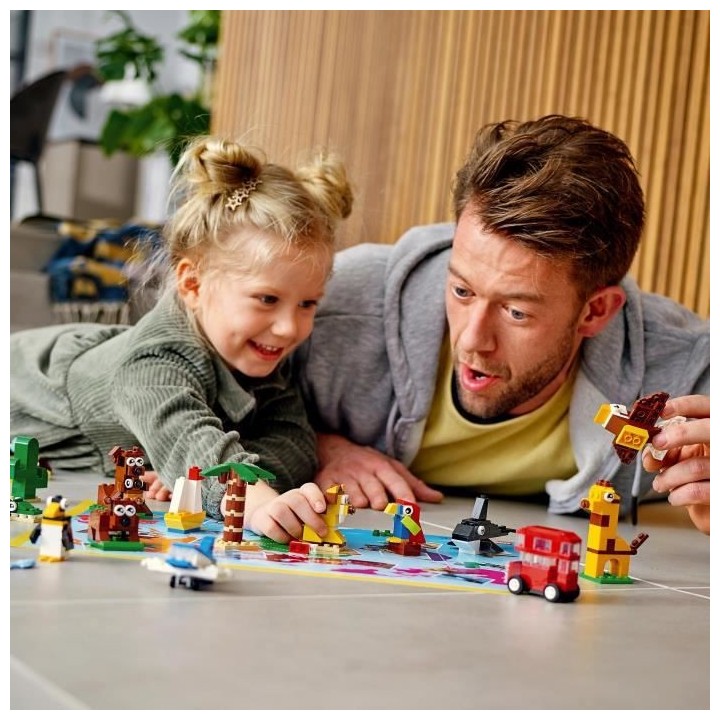 LEGO 4+ Classic 11015 Briques créatives « Autour du monde » Jeu de