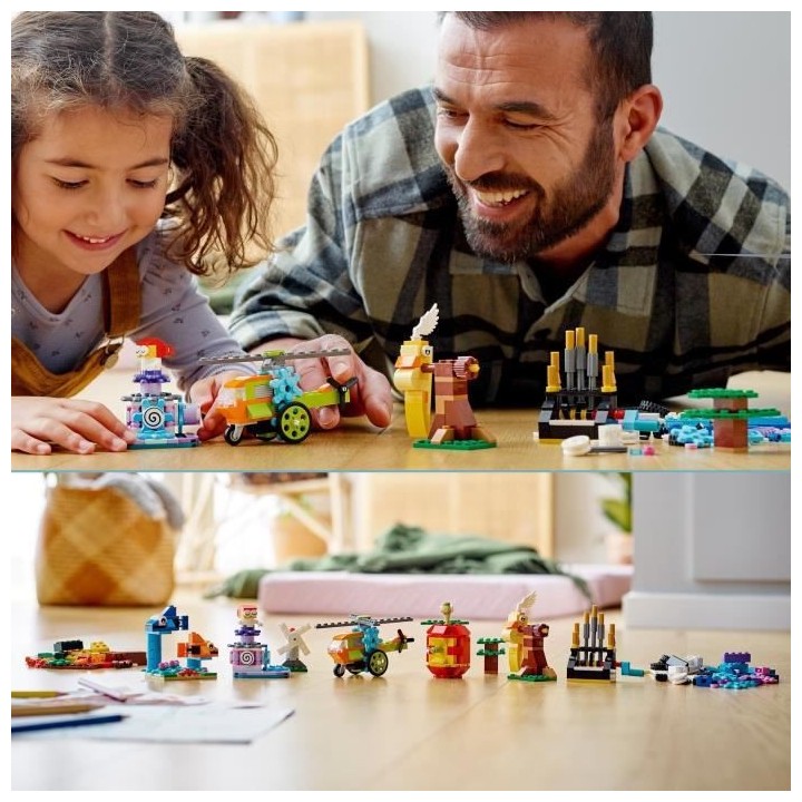 LEGO Classic 11019 Briques et Fonctionnalités, Jouets de Construction