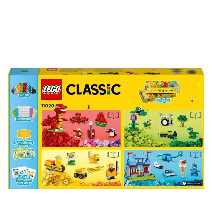 LEGO Classic 11020 Construire Ensemble, Boîte de Briques pour Créer