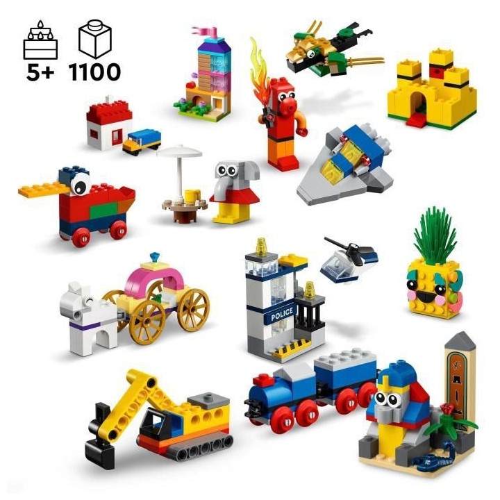 LEGO Classic 11021 90 Ans de Jeu, Jouet de Construction avec des Model
