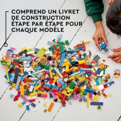 LEGO Classic 11021 90 Ans de Jeu, Jouet de Construction avec des Modeles Emblématiques