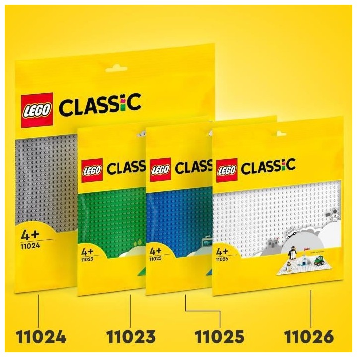 LEGO 11024 Classic La Plaque De Construction Grise 48x48, Socle de Bas