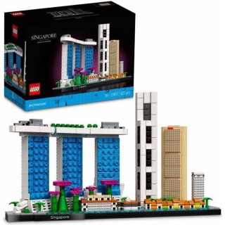 LEGO 21057 Architecture Singapour, Loisirs Créatifs pour Adultes, Col